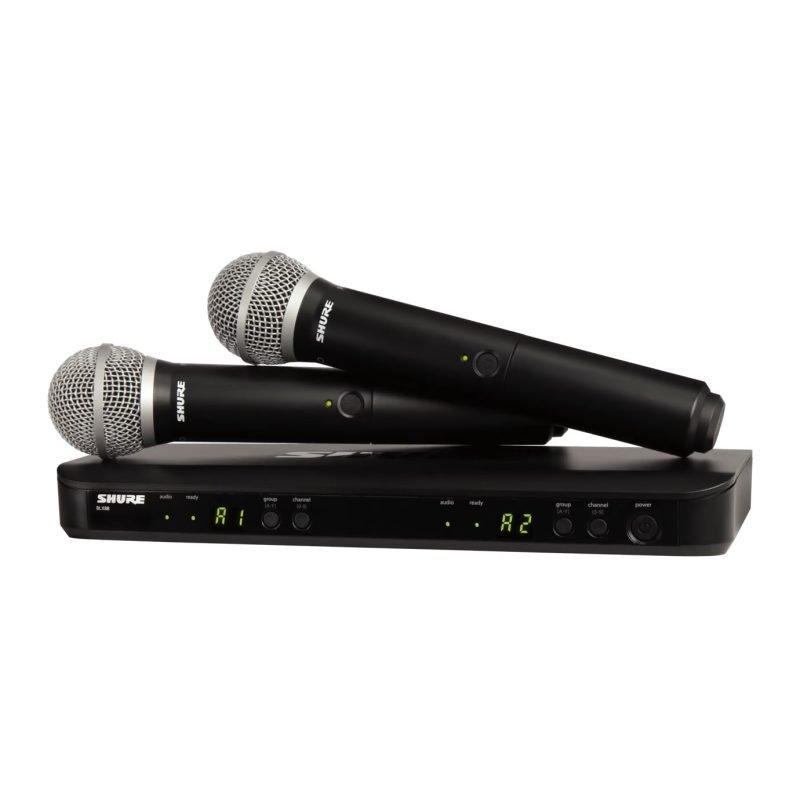 Shure BLX288UK/PG58X- K14 Wireless Dual Vocal System with two PG58 Handheld Transmitters