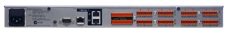 BSS Audio BLU-326DA (BLU-326) I/O Expander with BLU link and Dante™ / AES67 / EN 54-16 Compliant for Life Safety Applications - Image 3