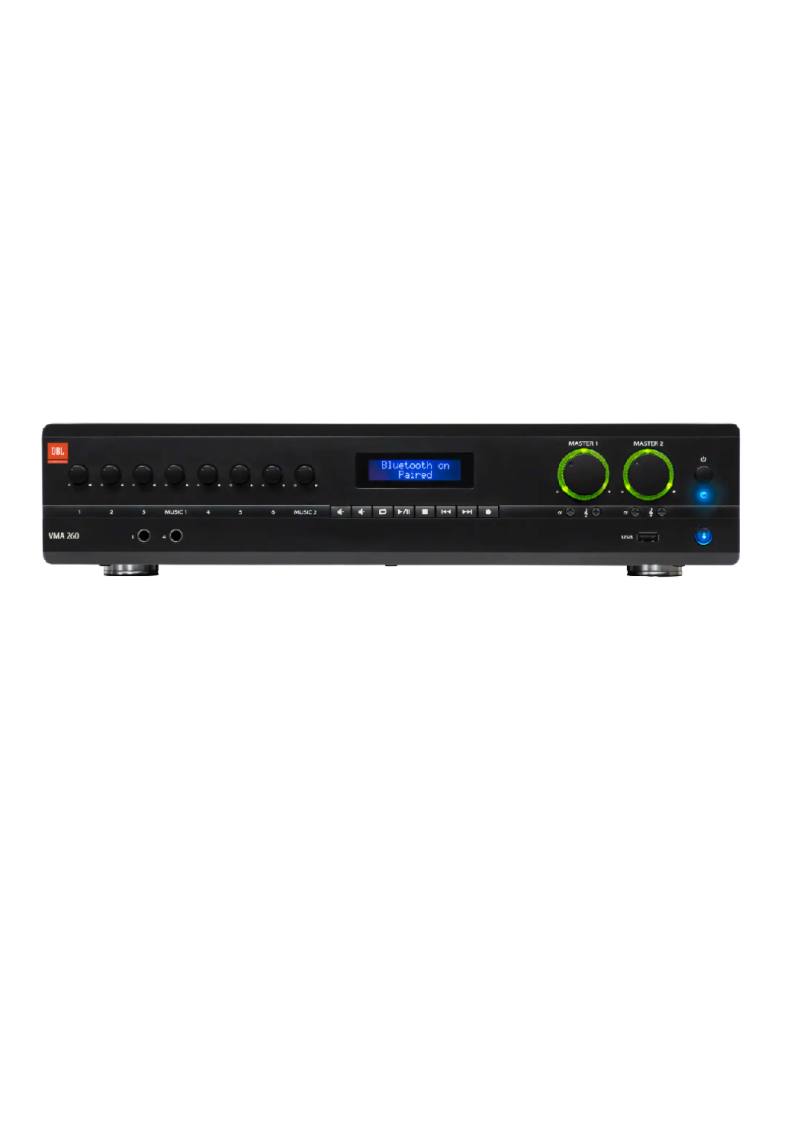 JBL VMA 260 8 input x 60/120W output Mixer/Amplifiers