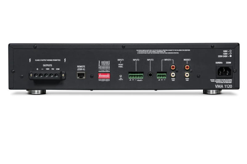 JBL VMA 1120 5 input x 60/120/240W output Mixer/Amplifiers - Image 2
