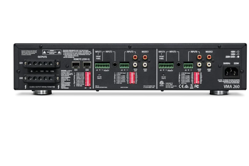JBL VMA 260 8 input x 60/120W output Mixer/Amplifiers - Image 2
