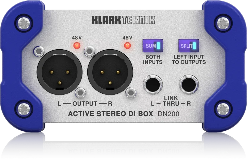 Klark Teknik DN200 V2 2 Channel Active DI Box with Extended Dynamic Range and Sum/Split Options - Image 4