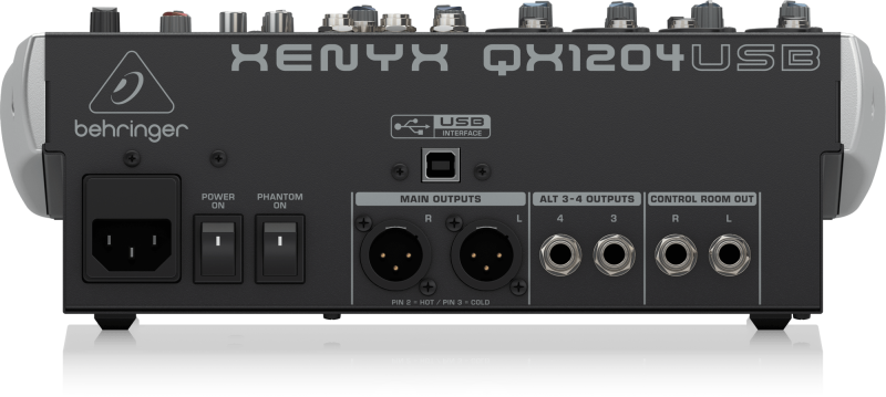 Behringer Xenyx QX1204USB Premium 12-Input 2/2-Bus Mixer with XENYX Mic Preamps and Compressors, Klark Teknik Multi-FX Processor, Wireless Option and USB/Audio Interface - Image 3