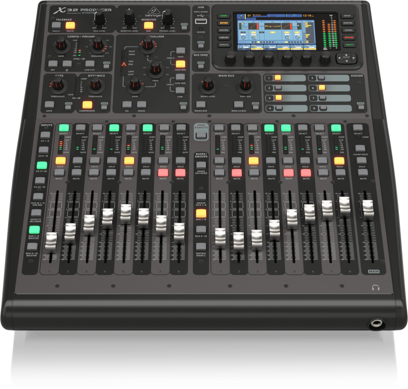 Behringer X32 Rack Producer 40-Input, 25-Bus Rack-Mountable Digital Mixing Console with 16 Programmable Midas Preamps, 17 Motorized Faders, 32-Channel Audio Interface and iPad/iPhone Remote Control - Image 5