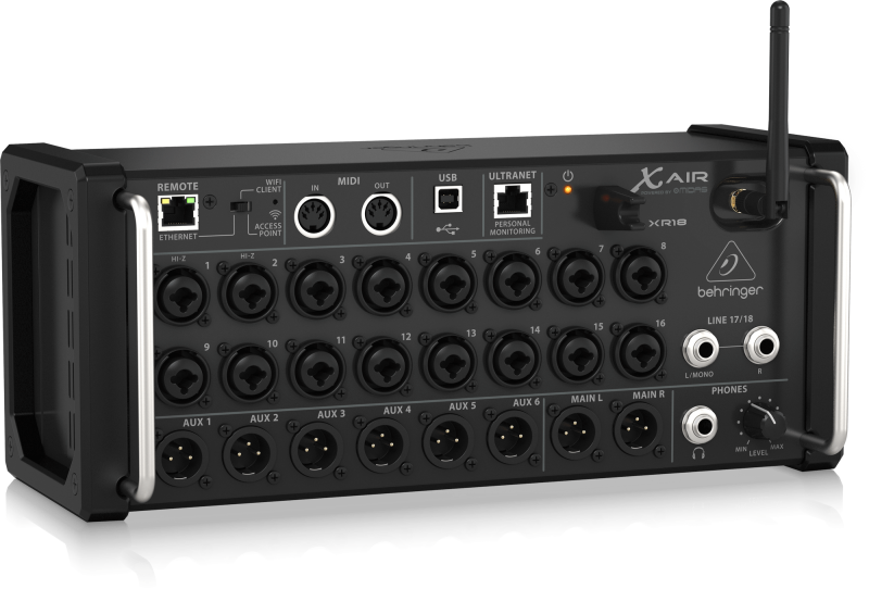 Behringer XR18 18-Channel, 12-Bus Digital Mixer for iPad/Android Tablets with 16 Programmable Midas Preamps, Integrated WiFi Module and Multi-Channel USB Audio Interface - Image 2