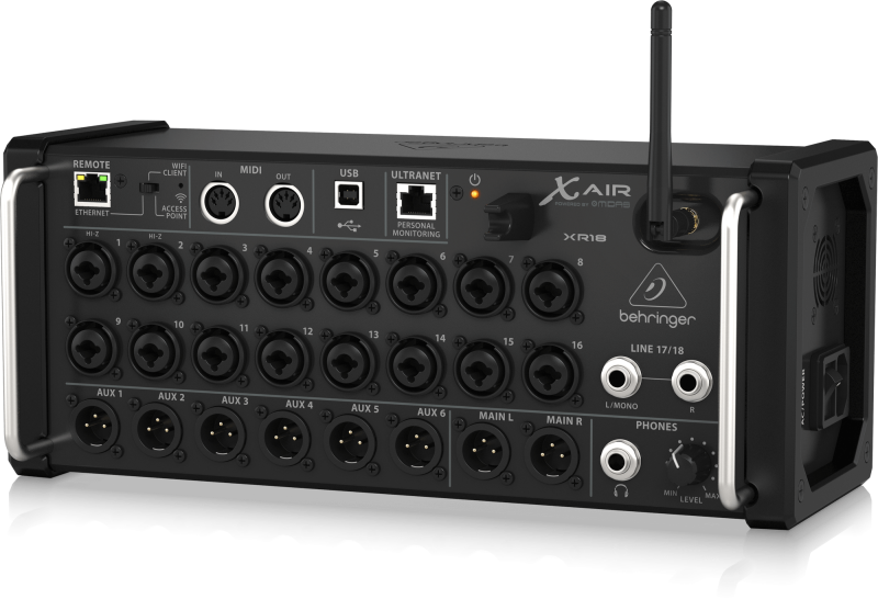 Behringer XR18 18-Channel, 12-Bus Digital Mixer for iPad/Android Tablets with 16 Programmable Midas Preamps, Integrated WiFi Module and Multi-Channel USB Audio Interface - Image 5