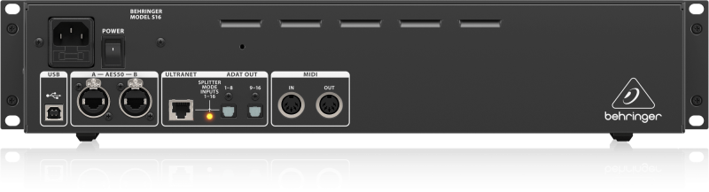 Behringer S16 I/O Box with 16 Remote-Controllable Midas Preamps, 8 Outputs and AES50 Networking featuring Klark Teknik SuperMAC Technology - Image 3