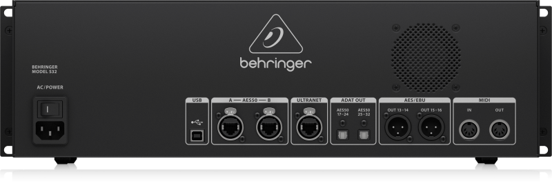 Behringer S32 I/O Box with 32 Remote-Controllable Midas Preamps, 16 Outputs and AES50 Networking featuring Klark Teknik SuperMAC Technology - Image 3