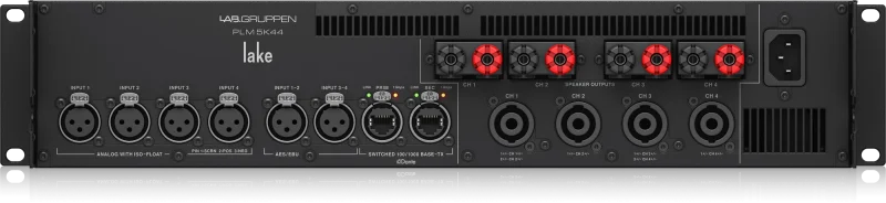 Lab Gruppen PLM 5K44 5,000 Watt Amplifier with 4 Flexible Output Channels, Lake Digital Signal Processing and Digital Audio Networking for Touring Applications - Image 5