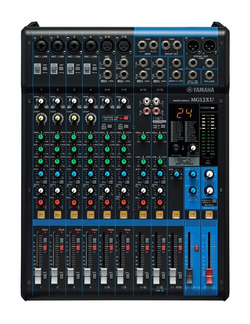Yamaha MG12XU 12-Input Mixer with Built-In FX and 2-In/2-Out USB Interface - Image 2