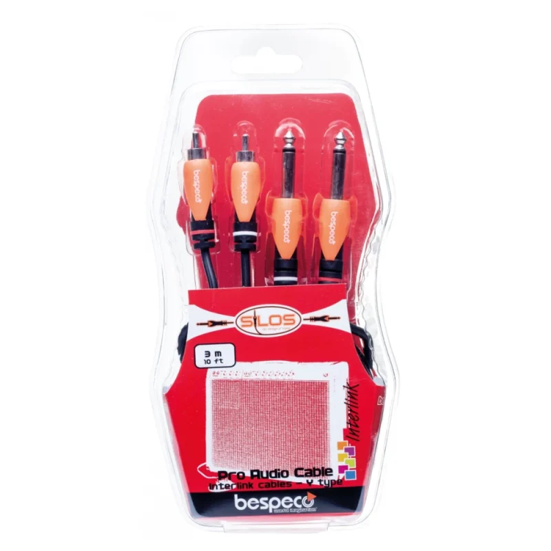 Bespeco SLY2JR300 2JK to 2RCA Cable, 3 Meter - Image 2