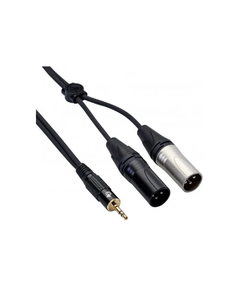 Bespeco EAYMS2MX500R 5M 2XLRM to 3.5mm Interlink Cable