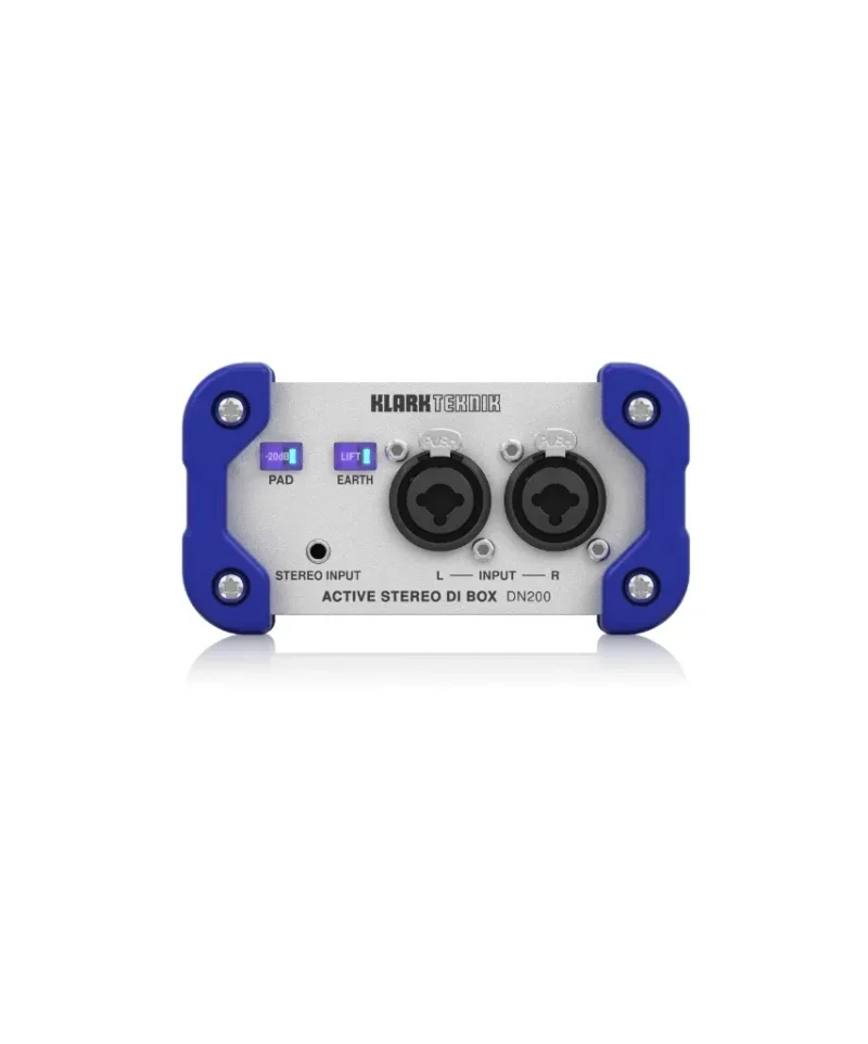 Klark Teknik DN200 V2 2 Channel Active DI Box with Extended Dynamic Range and Sum/Split Options
