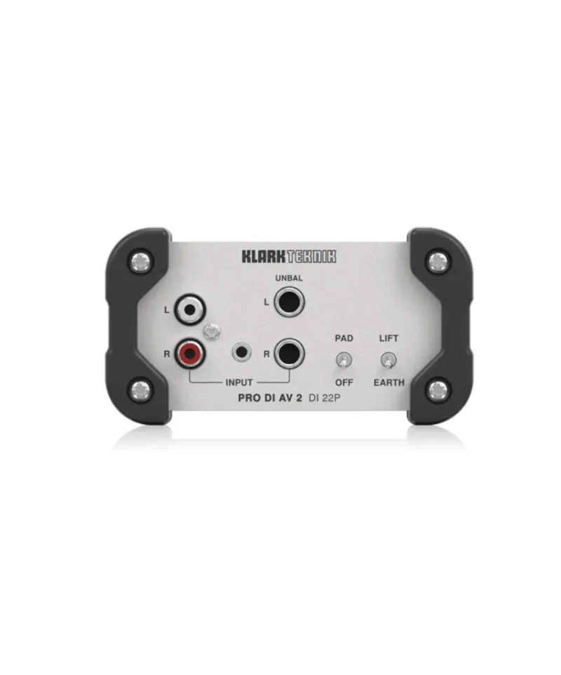 Klark Teknik DI 22P Passive Stereo DI Box with Midas Transformers and Extended Dynamic Range