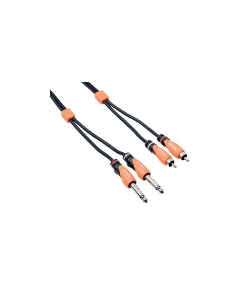 Bespeco SLY2JR300 2JK to 2RCA Cable, 3 Meter