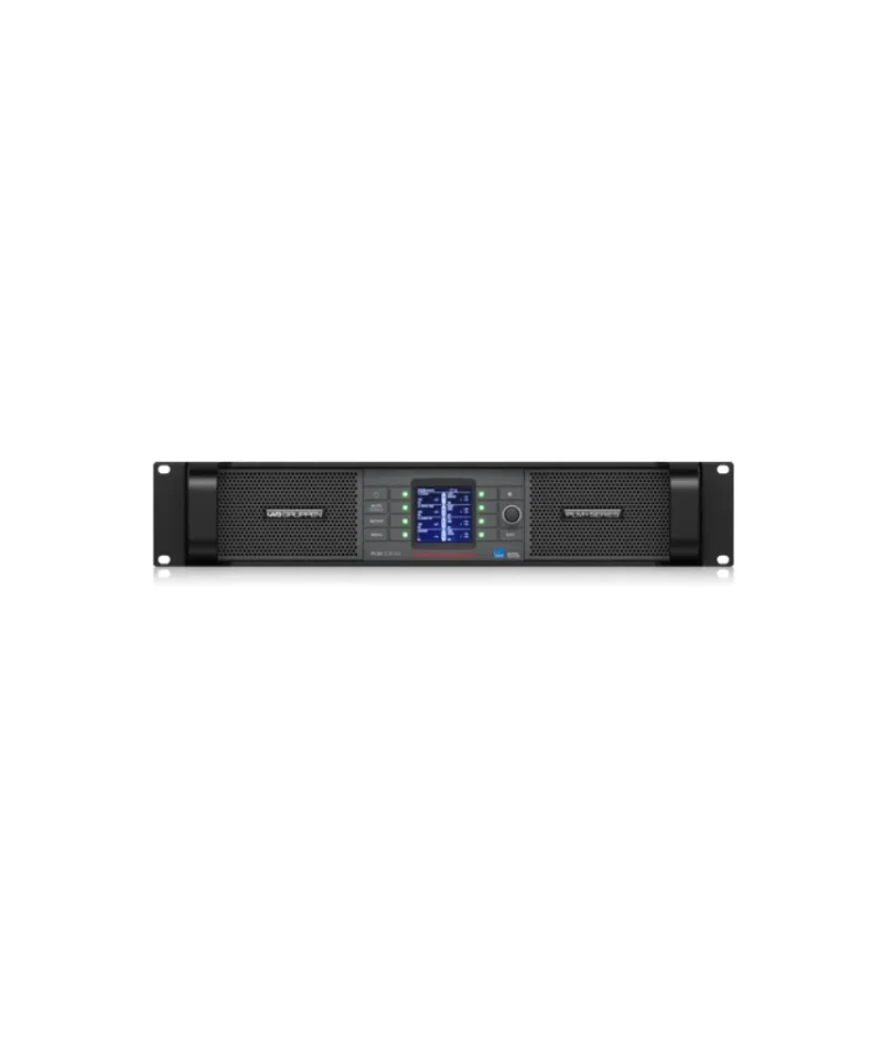 Lab Gruppen PLM 20K44 SP 20,000 Watt Amplifier with 4 Flexible Output Channels on Industry-Standard Twist-Lock Speaker Connectors, Lake Digital Signal Processing and Digital Audio Networking for Touring Applications