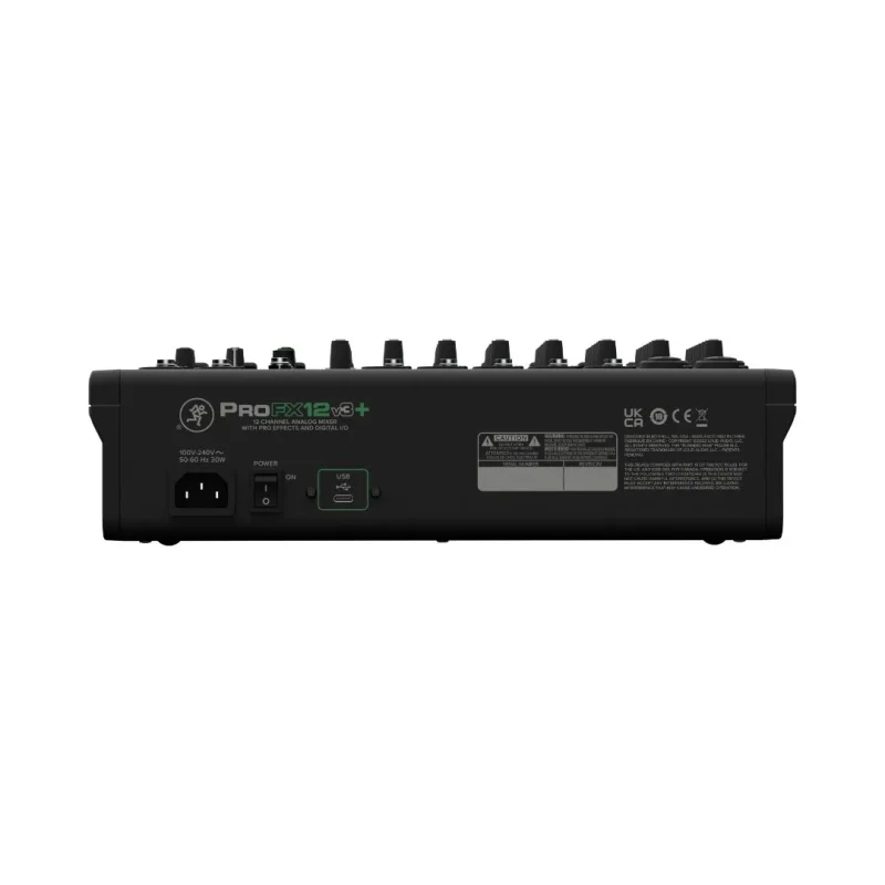 Mackie ProFX12v3+ 12 Channel Mixer with Bi-Directional Bluetooth - Image 5