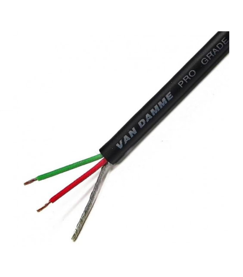 Van Damme Tour Grade Classic XKE pro-patch cable, black (price per meter)
