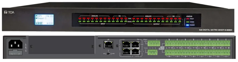 TOA M-8080D 8x8 Digital Matrix Mixer - Image 2