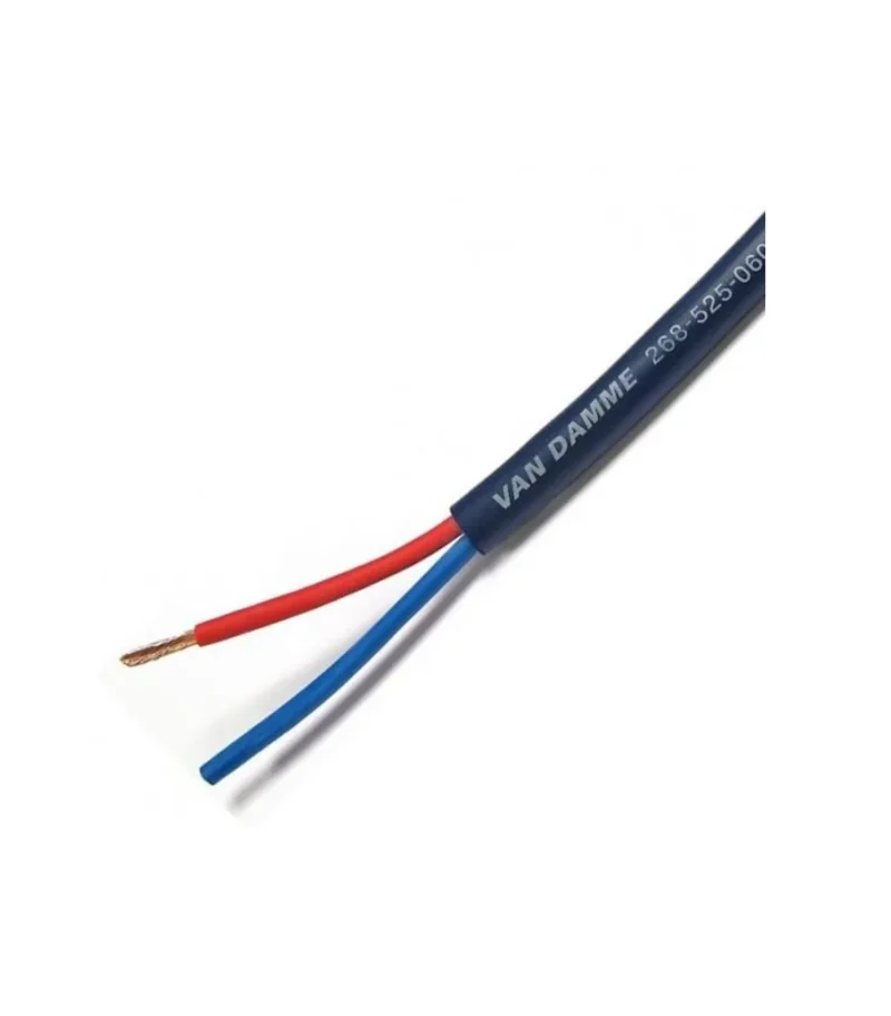 Van Damme Blue Series Studio Grade 2 x 2.50mm core twin axial, 2 Core Speaker Cable (price per meter)