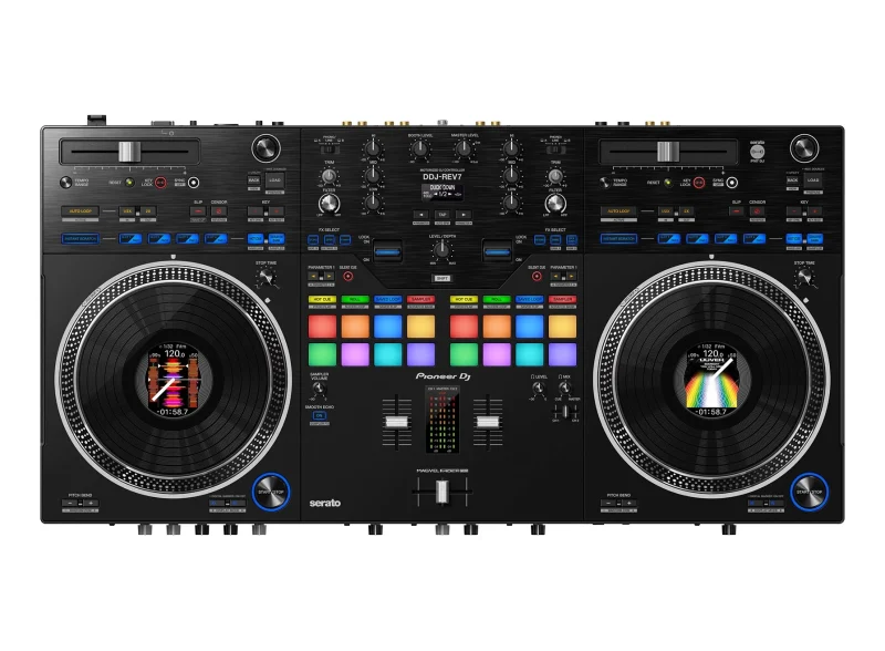 Pioneer DDJ-REV7 Scratch-style 2-channel professional DJ controller for multiple DJ applications - Image 2
